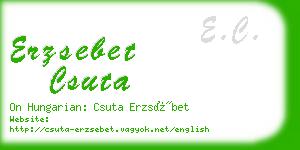 erzsebet csuta business card